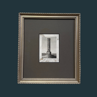 Antique Black and White Framed Drawing