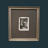 Antique Black and White Church Artwork B