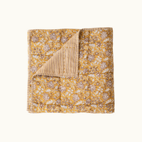 Hand Block Print Perline Linen Quilt