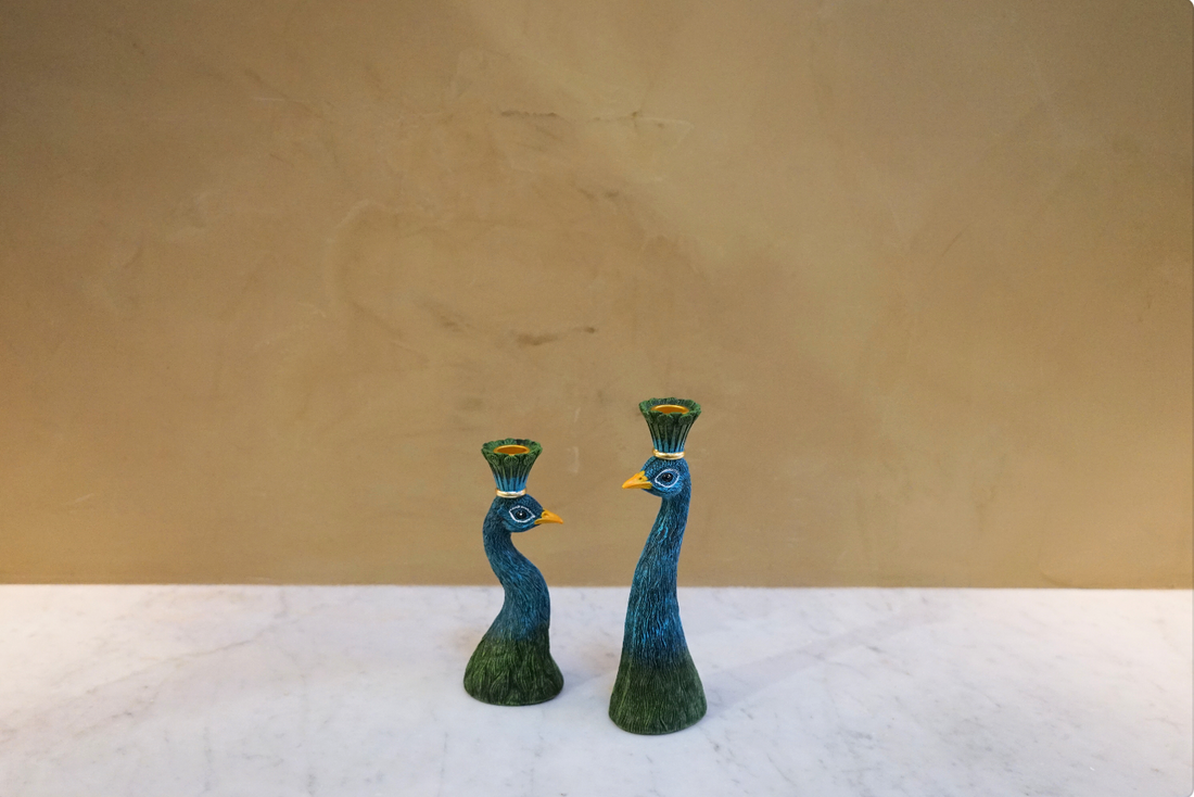Peacock Candle Holder