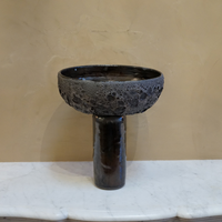 Artisanal Hand Thrown Pedestal Bowl