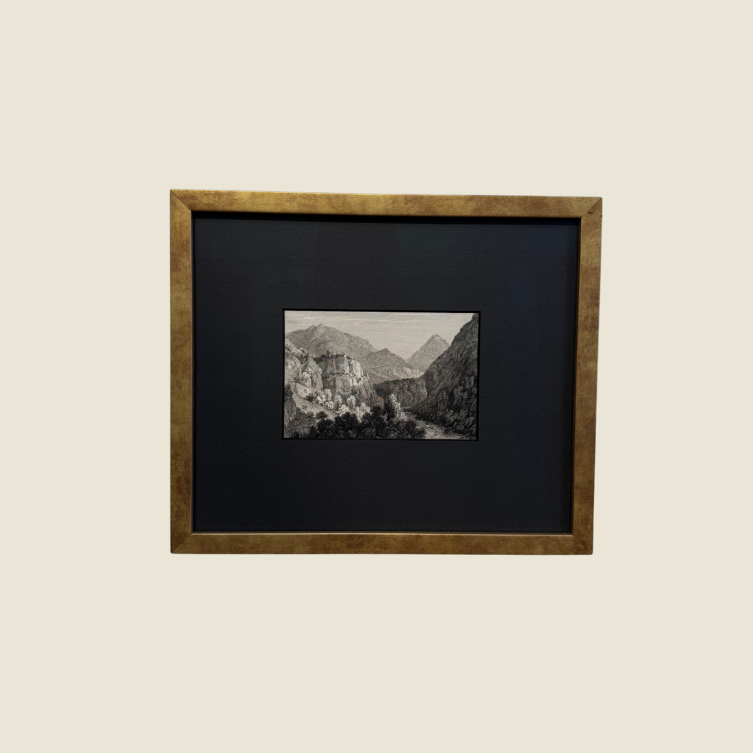 Antique Black and White Artwork H