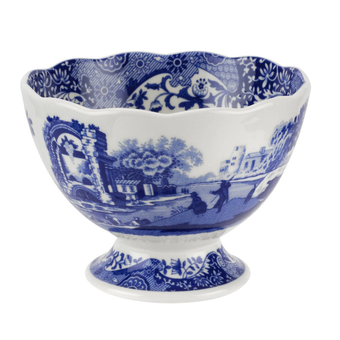 Spode Blue Italian Footed Bowl (set of 4)