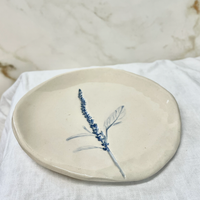 Hand-Painted Floral Spoon Rest