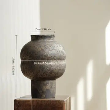 Japanese-Style Wabi Sabi Handmade Large Vase - No. 4