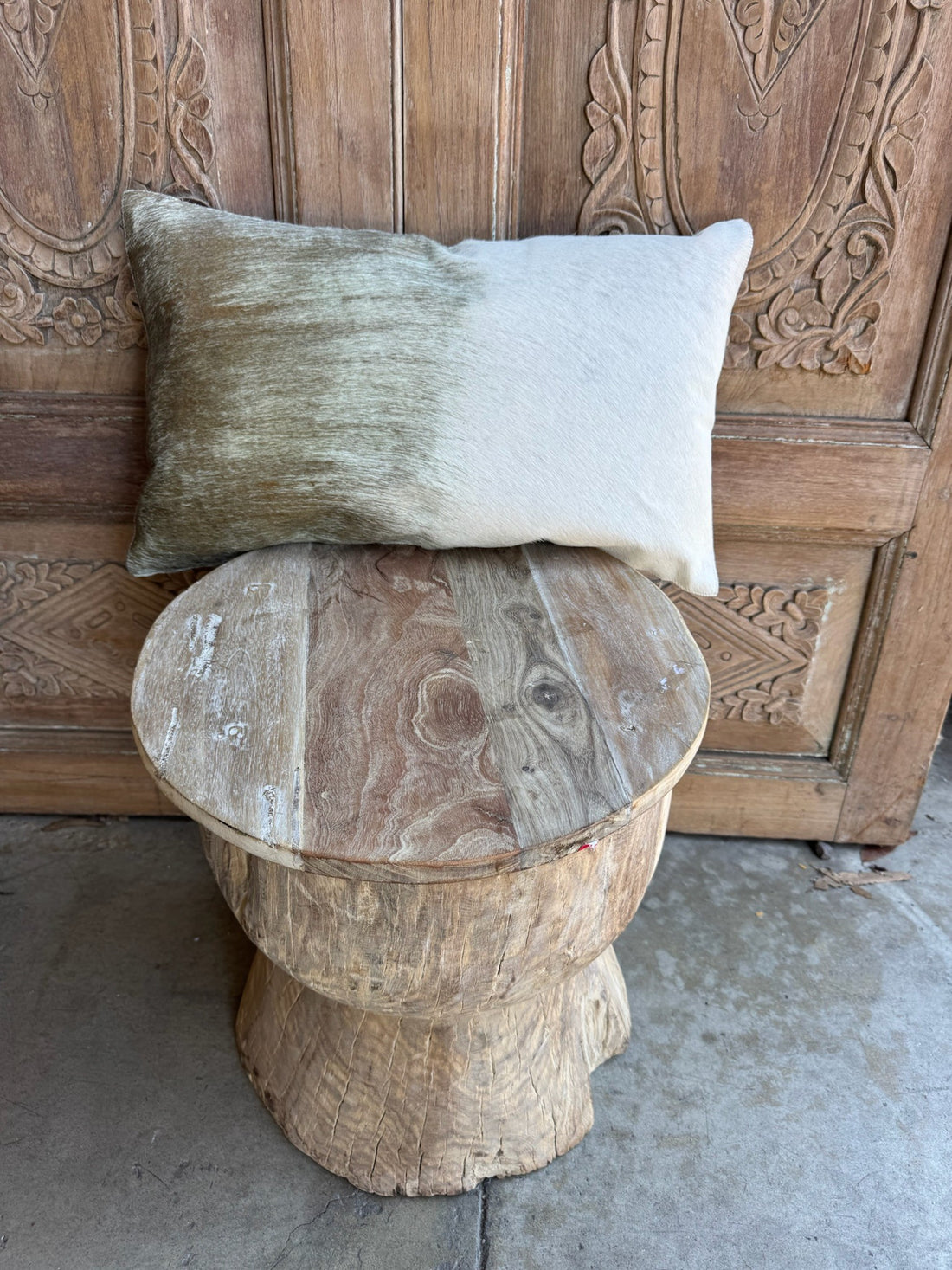 Lumbar Cow Hide Pillow