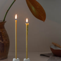 Matte White Porcelain Candle Holder