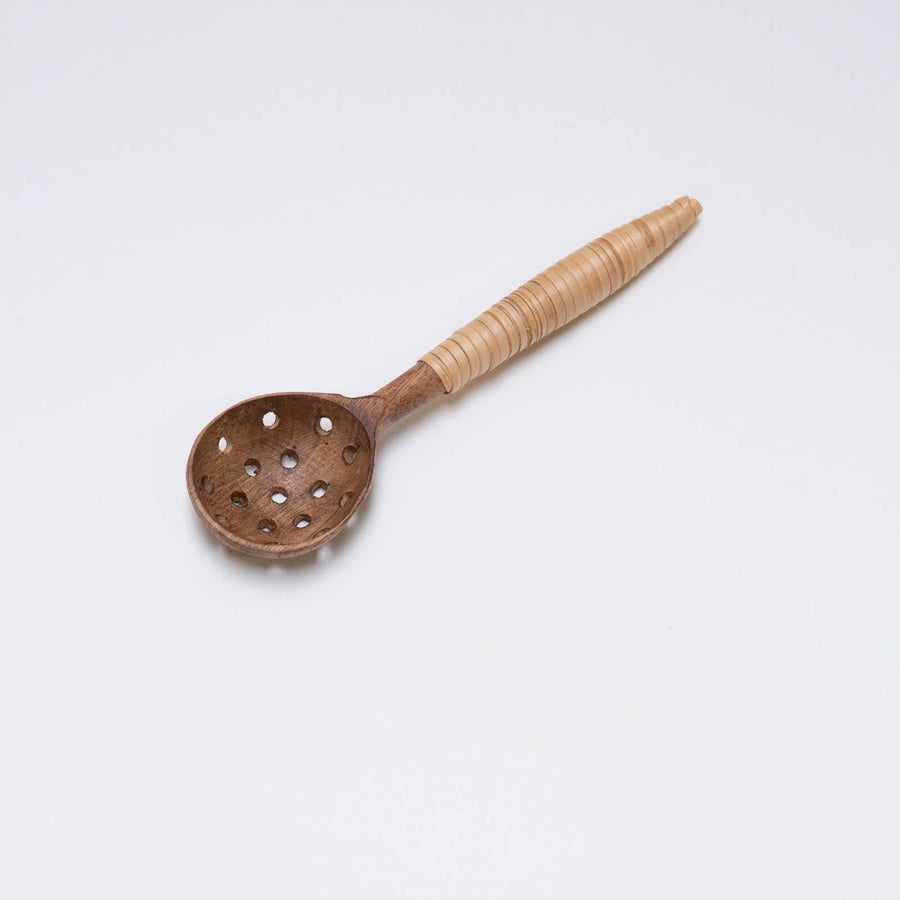 Small Wood Straining Spoon (Set of 2)