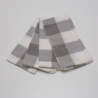 Grey Checkered Napkin (set of 4)